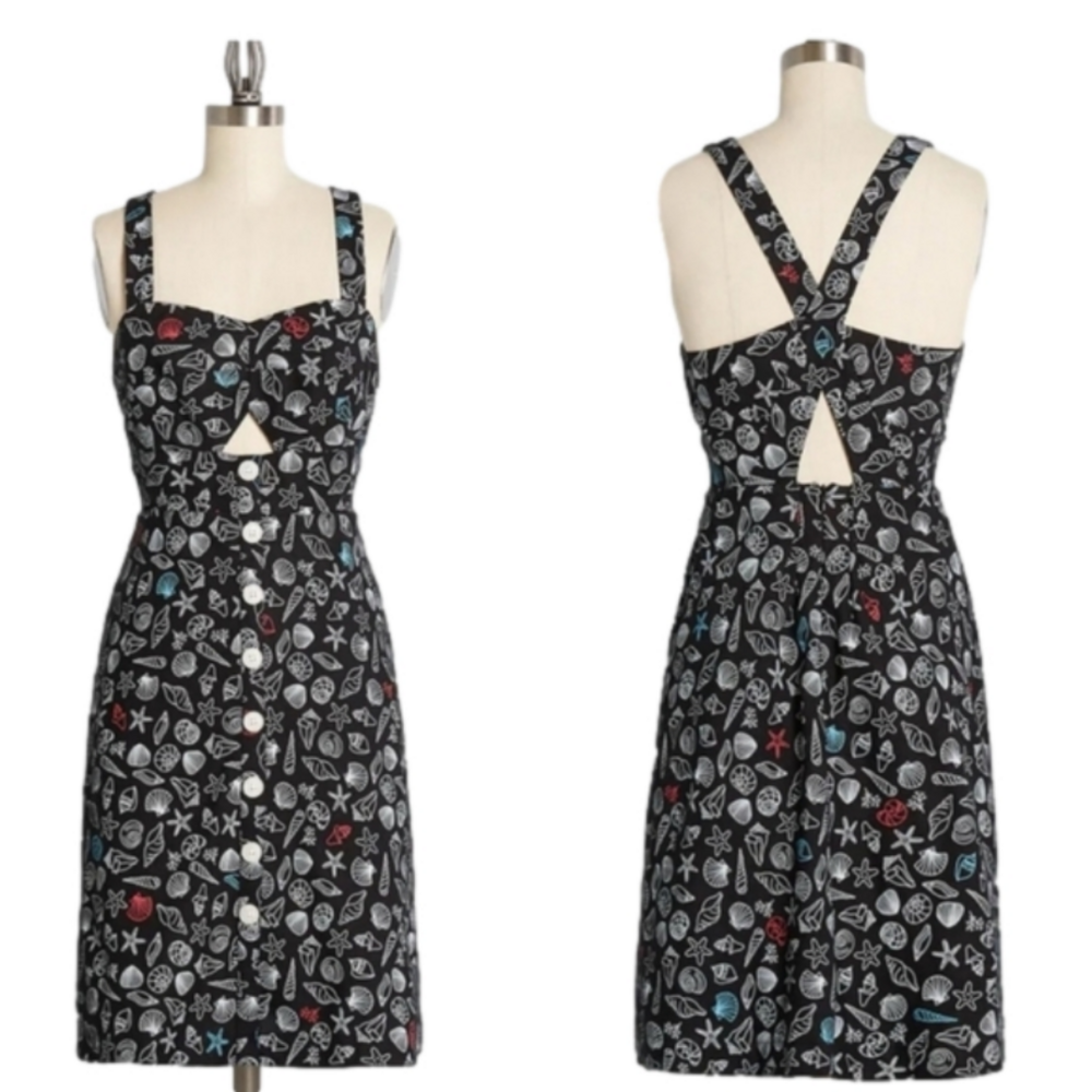 ModCloth Seashore Spectacular Fit and Flare Dress, NWT